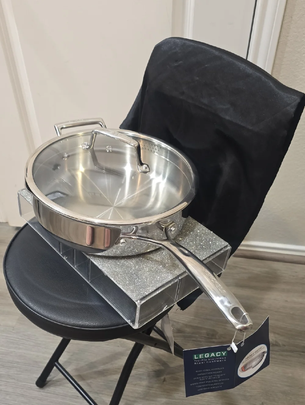 Henckels Legacy Stainless Steel 4QT Covered Sauté Pan